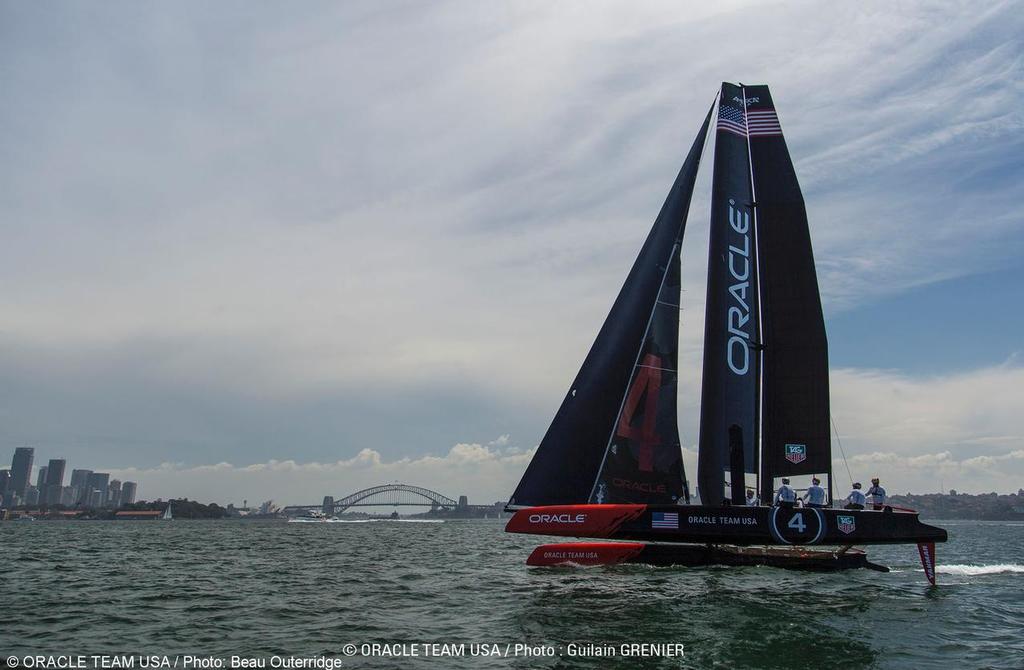 Sydney (AUS) - AC45 Training Oracle Team USA/Team Australia  © Beau Outteridge/Oracle Team USA http://www.oracleteamusamedia.com/