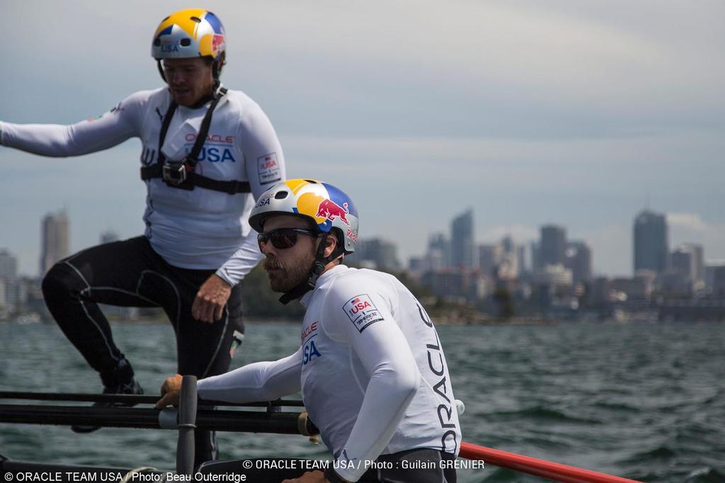 Sydney (AUS) - AC45 Training Oracle Team USA/Team Australia  © Beau Outteridge/Oracle Team USA http://www.oracleteamusamedia.com/
