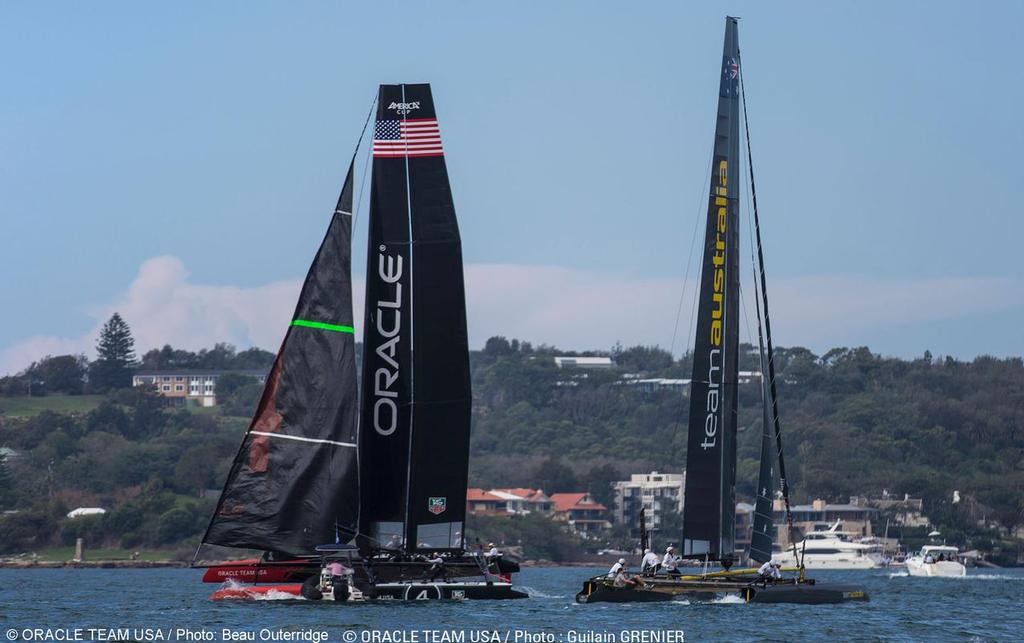 Sydney (AUS) - AC45 Training Oracle Team USA/Team Australia  © Beau Outteridge/Oracle Team USA http://www.oracleteamusamedia.com/