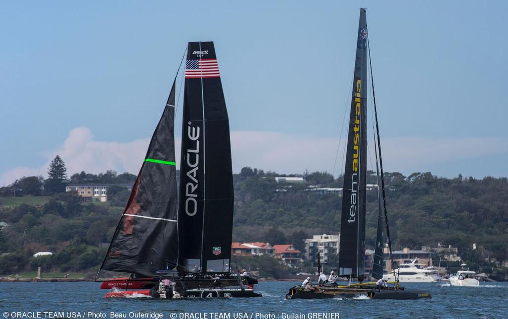 Sydney (AUS) - AC45 Training Oracle Team USA/Team Australia photo copyright Beau Outteridge/Oracle Team USA http://www.oracleteamusamedia.com/ taken at  and featuring the  class