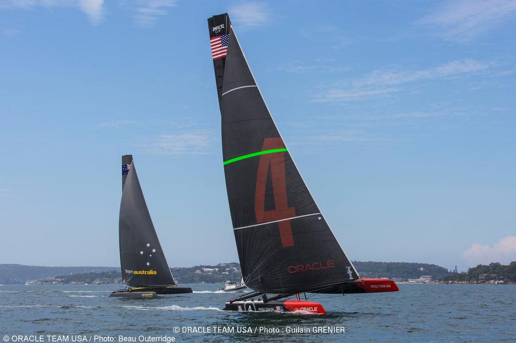 Sydney (AUS) - AC45 Training Oracle Team USA/Team Australia  © Beau Outteridge/Oracle Team USA http://www.oracleteamusamedia.com/