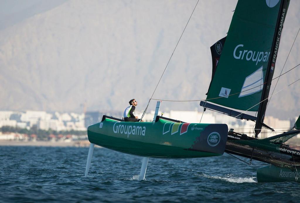 The Extreme Sailing Series 2014. Act 2. Muscat. <br />
Groupama Sailing Team<br />
 © Lloyd Images/Extreme Sailing Series
