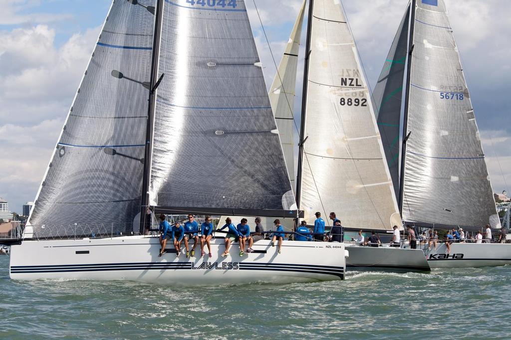 Off the start line in the Friday Fun Harbour course - Jack Tar Auckland Regatta © Ivor Wilkins