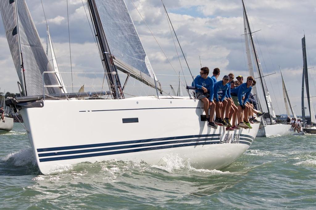 The ’Blue’ Youth Programme team off the start line in the Friday fun harbour course - Jack Tar Auckland Regatta © Ivor Wilkins