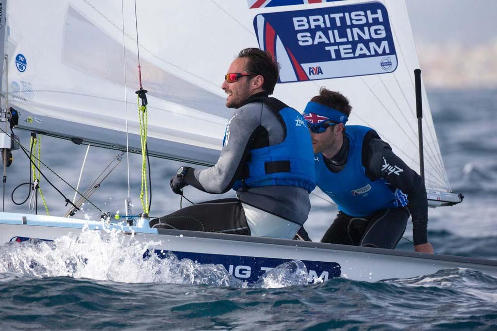 British sailors - 2014 ISAF Sailing World Cup Mallorca Day 2 photo copyright Ocean Images taken at  and featuring the  class
