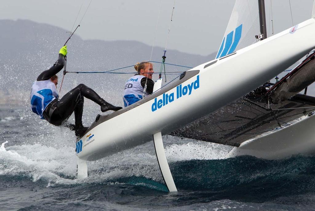 Nacra 17 - 2014 ISAF Sailing World Cup Mallorca, day 3 photo copyright Ocean Images taken at  and featuring the  class