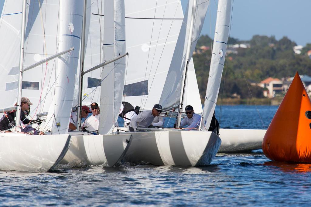 As tight as it ever gets – that’d be Etchells. - 2014 Etchells WA Championship © Kylie Wilson Positive Image - copyright http://www.positiveimage.com.au/etchells