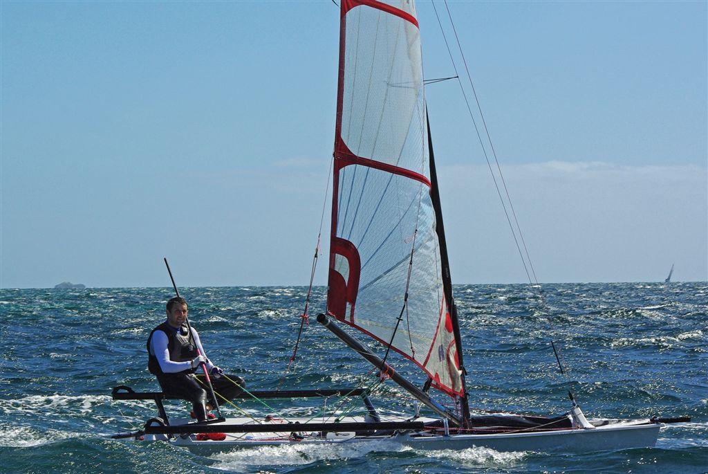 James Lewis, resting between races - The 2014 Musto States at Freo. photo copyright Rick Steuart taken at  and featuring the  class