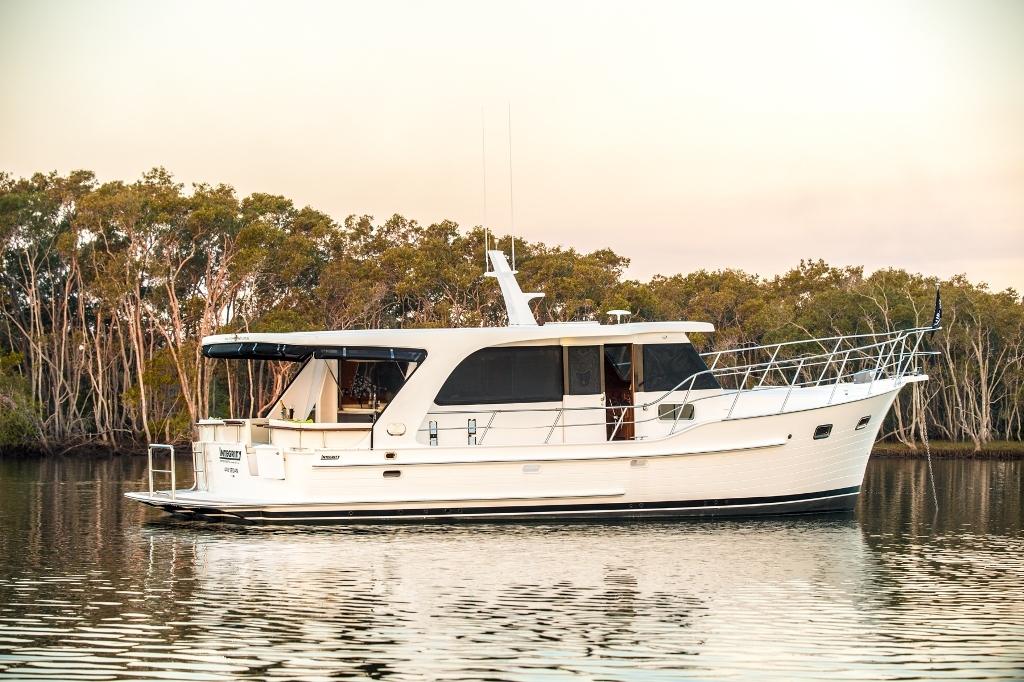 Integrity 440 Sedan photo copyright Sanctuary Cove International Boat Show http://www.sanctuarycoveboatshow.com.au/ taken at  and featuring the  class