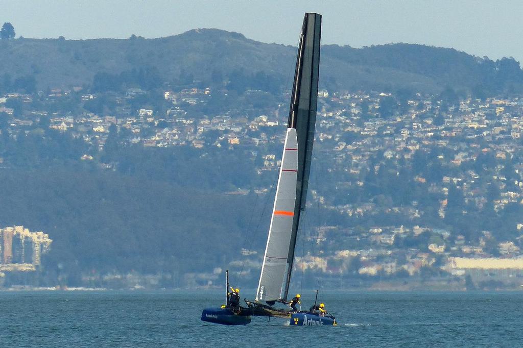  - Artemis Racing - AC 45 training, San Francisco March 19, 2014 © John Navas 
