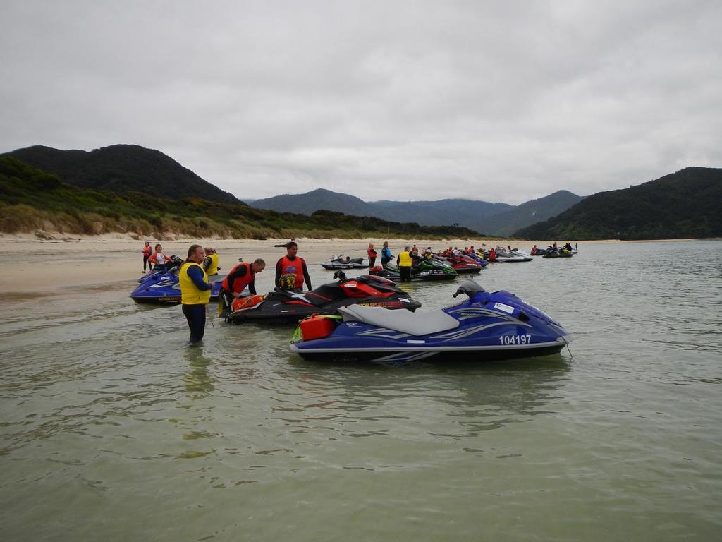 PWC riders gather at the top of the South Island in their melanoma fundraiser © Mike Rose