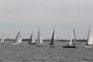 Day 1 of the J/105 Midwinter Championship - J/105 Midwinter Championship photo copyright John Lacy taken at  and featuring the  class