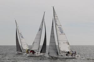 Day 1 of the J/105 Midwinter Championship - J/105 Midwinter Championship photo copyright John Lacy taken at  and featuring the  class