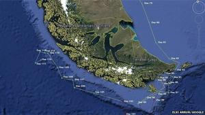 Andrew Halcrow's route so far photo copyright  SW taken at  and featuring the  class