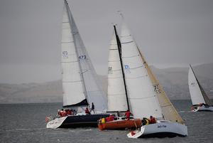 Group B yachts at the start of yesterday's final Combined Clubs Long Race Series.  Birngana (sail number 473) won the race on corrected time - Hobart Combined Clubs Long Race Series photo copyright Peter Campbell taken at  and featuring the  class