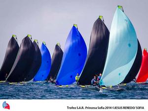 49er fleet during the 45th Trofeo Princesa Sofia photo copyright  Trofeo S.A.R. Princesa Sofia / Jesus Renedo http://www.trofeoprincesasofia.org/ taken at  and featuring the  class