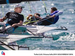 Jan Hauke Erichsen and Max Lutz (49er) - 45th Trofeo Princesa Sofia photo copyright  Trofeo S.A.R. Princesa Sofia / Jesus Renedo http://www.trofeoprincesasofia.org/ taken at  and featuring the  class