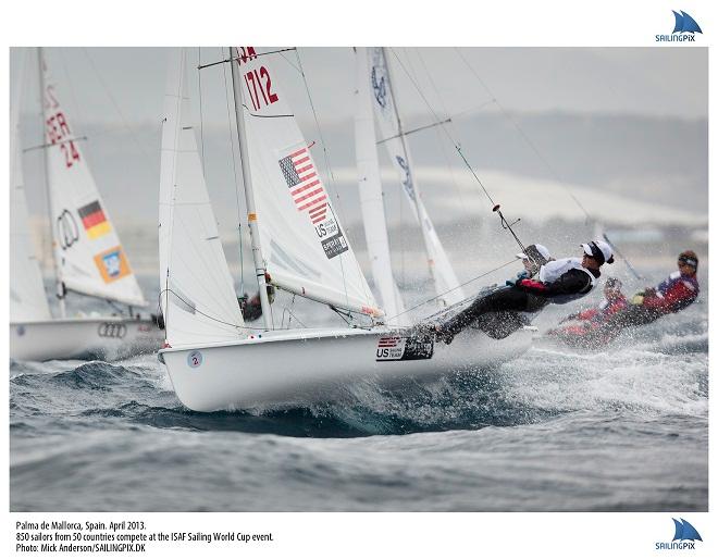 Annie Haeger (East Troy, Wisc.) and Briana Provancha (San Diego, Calif.), US Sailing Team Sperry Top-Sider. - Sailing World Cup Mallorca 2014  © Mick Anderson / Sailingpix.dk http://sailingpix.photoshelter.com/