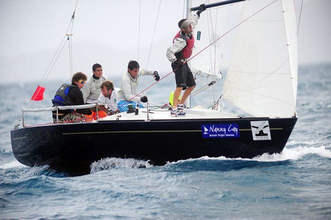 INTAC, skippered by Royal BVI Yacht Club 16-year-old Jason Putley. © ToddvanSickle/BVI Spring Regatta
