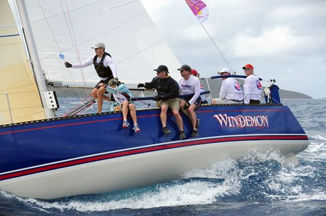 Windemon leads Racing 3 Division. © ToddvanSickle/BVI Spring Regatta