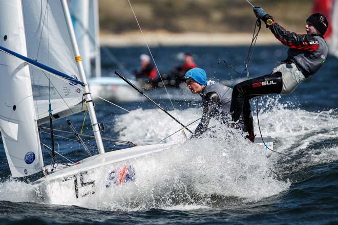 Ewan McMahon and Colin O’Sullivan,420,IRL 55281 - 2014 RYA Youth National Championships day 2 ©  Paul Wyeth / RYA http://www.rya.org.uk