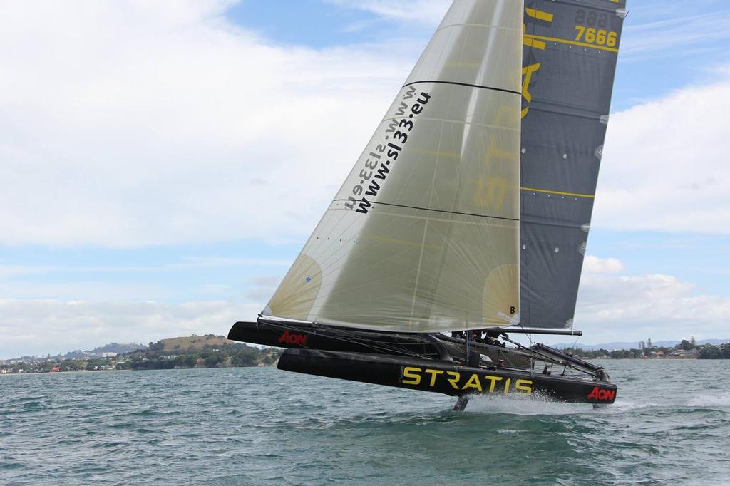 Mike Sanderson’s Stratis SL33 sailing in Auckland ©  Will Calver - Ocean Photography http://www.oceanphotography.co.nz/