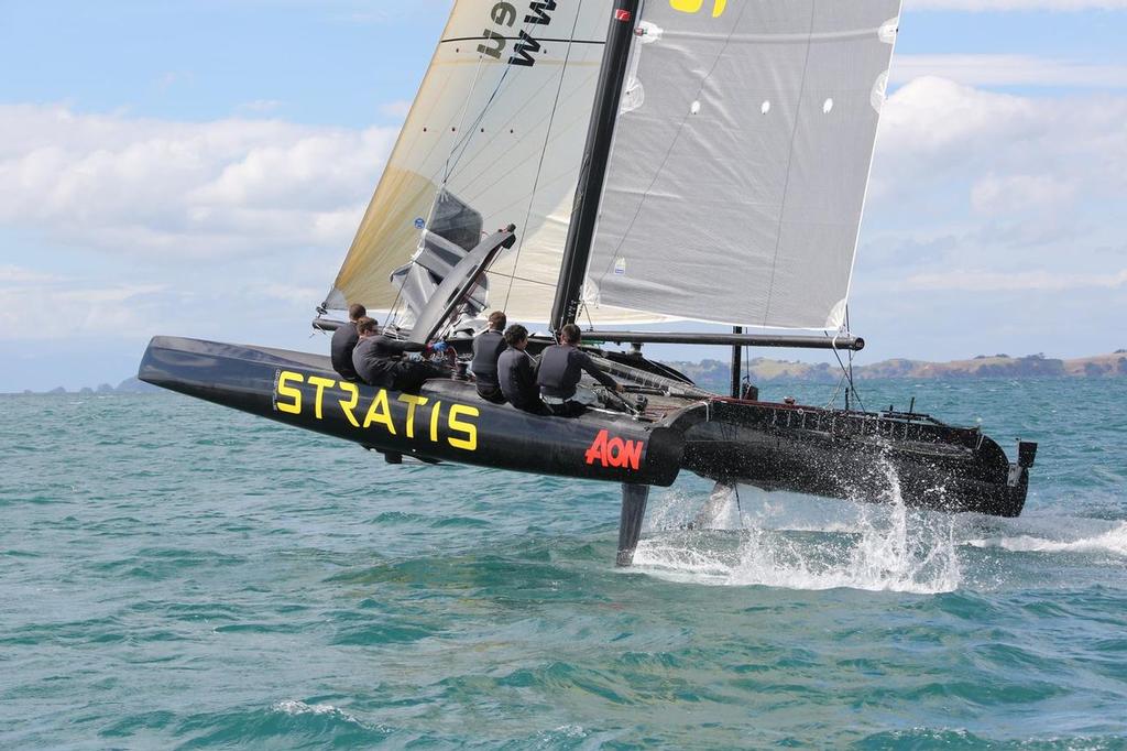 Doyle Sails, Mike Sanderson’s Stratis SL33 sailing in Auckland ©  Will Calver - Ocean Photography http://www.oceanphotography.co.nz/