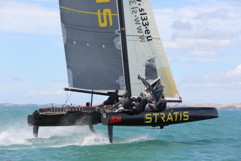 Mike Sanderson’s Stratis SL33 sailing in Auckland ©  Will Calver - Ocean Photography http://www.oceanphotography.co.nz/