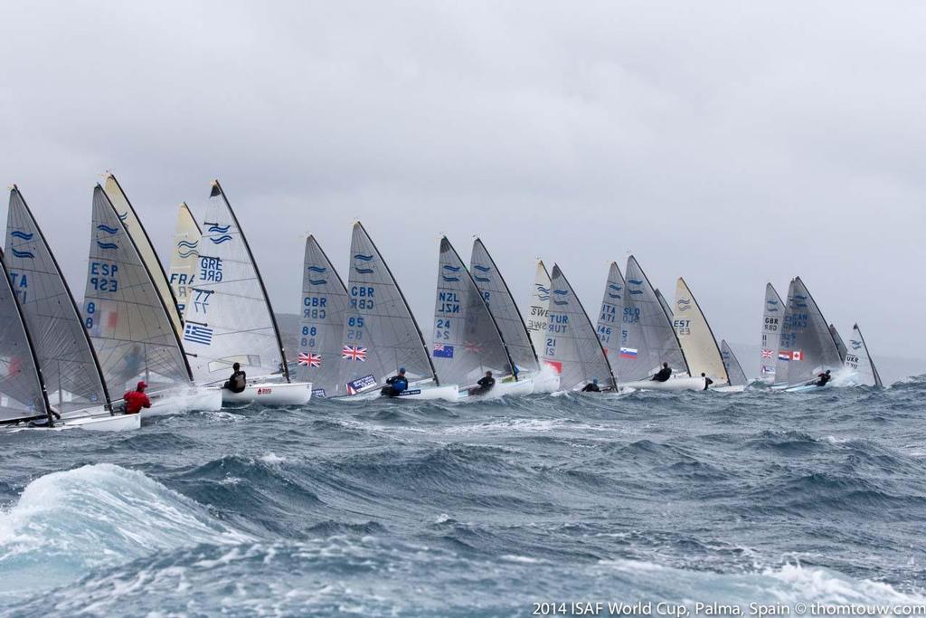 2014 ISAF Sailing World Cup Mallorca, day 4 - Finn fleet photo copyright Thom Touw http://www.thomtouw.com taken at  and featuring the  class