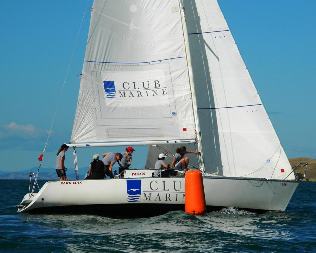 Melinda Henshaw's crew cam together on day 2 winning 2 races - 2014 NZ Women's Keel Boat Championships photo copyright Tom Macky taken at  and featuring the  class