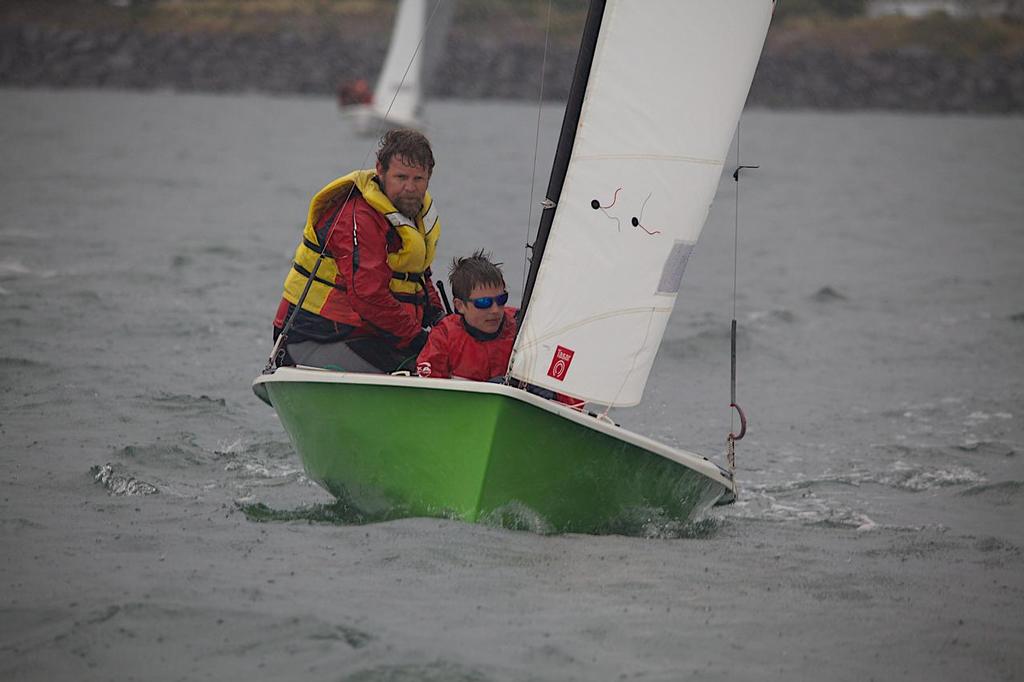 Matt Bismark steering Its Knot Easy to a win in OTB Division 4 of the 2013 Lipton Cup Regatta photo copyright Bernie Kaaks taken at  and featuring the  class