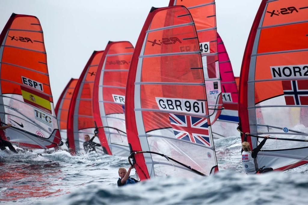 2014 ISAF Sailing World Cup Mallorca, day 4 - RS:X Women © Ocean Images