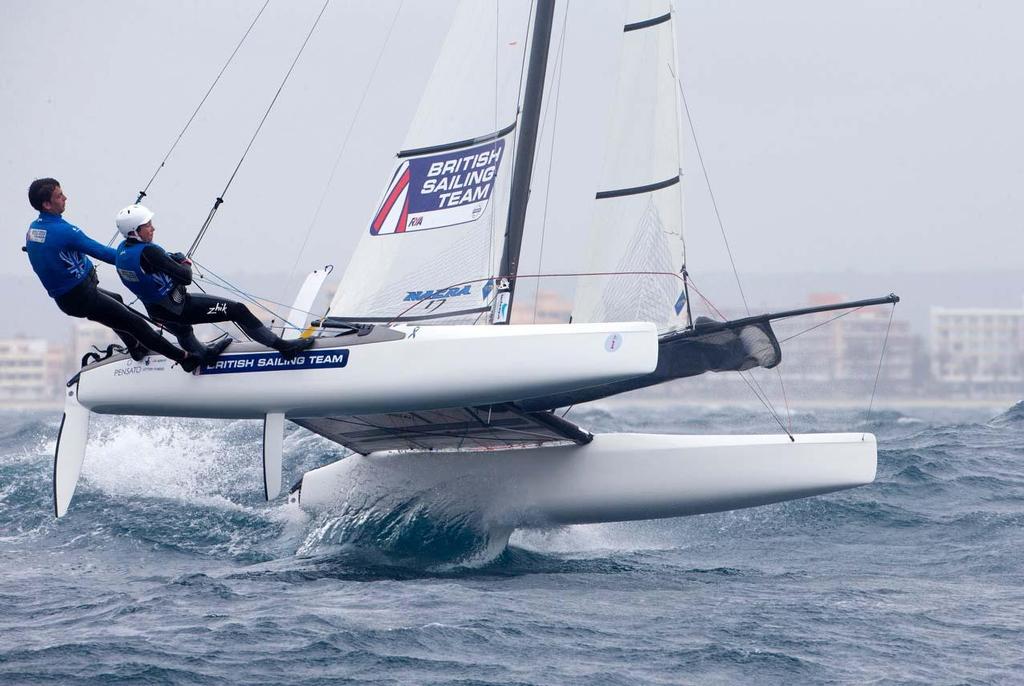 Nacra 17 - 2014 ISAF Sailing World Cup Mallorca, day 4 photo copyright Ocean Images taken at  and featuring the  class