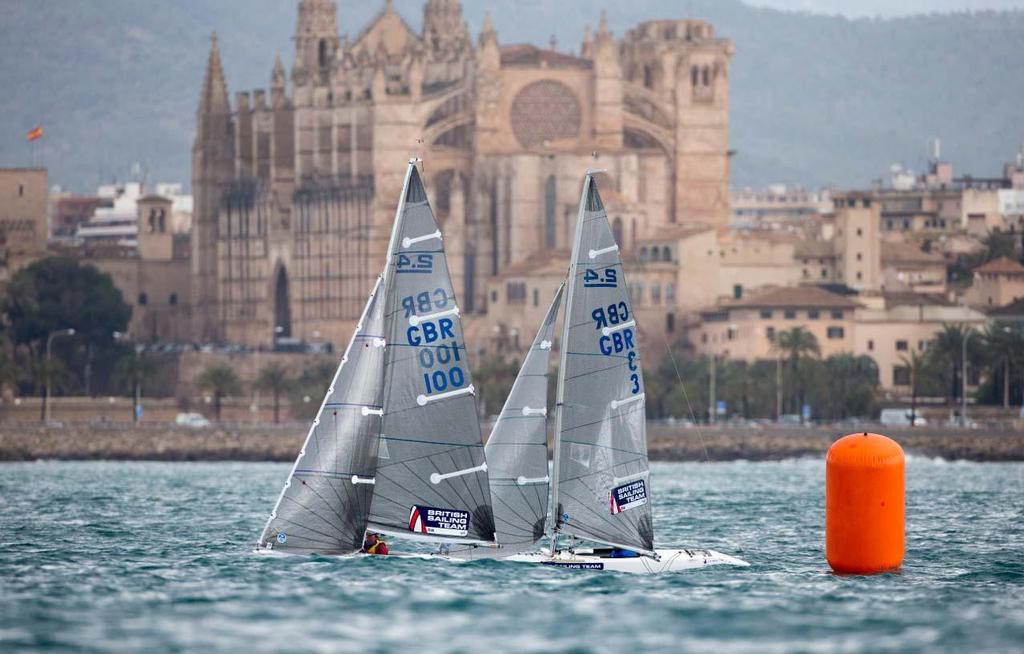 2014 ISAF Sailing World Cup Mallorca, day 5 - Helena Lucas and Will Street (GBR), 2.4mR © Ocean Images