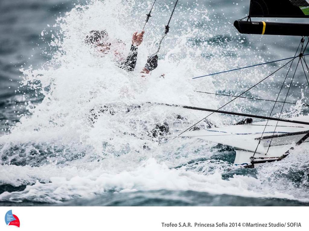 2014 ISAF Sailing World Cup Mallorca - Nacra 17 action ©  Martinez Studio / Sofia http://www.trofeoprincesasofia.org/