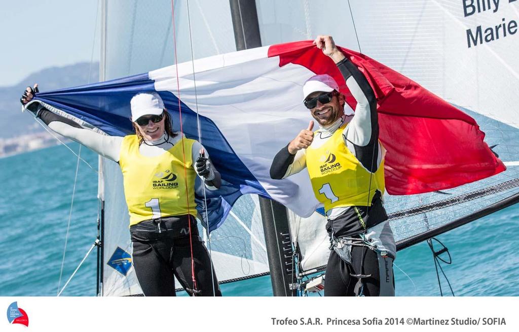 2014 ISAF Sailing World Cup Mallorca - BESSON and RIOU (FRA, Nacra 17) ©  Martinez Studio / Sofia http://www.trofeoprincesasofia.org/