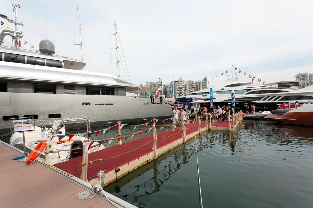 Singapore Yacht Show 2014. Access all areas, literally. © Guy Nowell http://www.guynowell.com