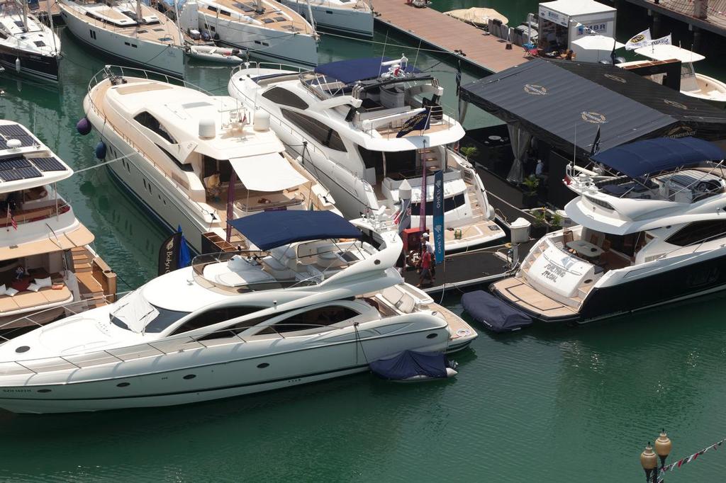 Singapore Yacht Show 2014. Pack 'em in and sell 'em... © Guy Nowell http://www.guynowell.com
