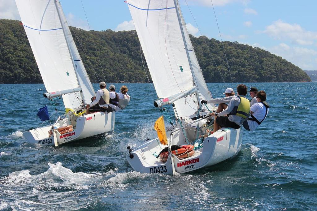 The Force 24s in Action on Pittwater - photo by Damian Devine - Expressions of Interest photo copyright Damian Devine taken at  and featuring the  class