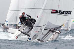 2014 ISAF Sailing World Cup Mallorca, day 4 - Nacra 17 photo copyright Thom Touw http://www.thomtouw.com taken at  and featuring the  class