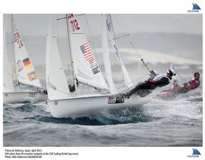 Annie Haeger (East Troy, Wisc.) and Briana Provancha (San Diego, Calif.), US Sailing Team Sperry Top-Sider. - Sailing World Cup Mallorca 2014 photo copyright Mick Anderson / Sailingpix.dk http://sailingpix.photoshelter.com/ taken at  and featuring the  class