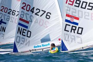 2014 ISAF Sailing World Cup Mallorca - Laser Radial medal race photo copyright Ocean Images taken at  and featuring the  class