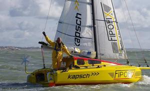 Harald Sedlacek in the 4.0m (16ft) boat that took him across the Atlantic in 87 days photo copyright  SW taken at  and featuring the  class
