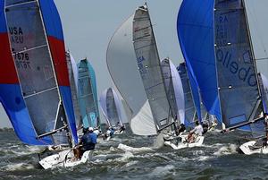 Audi Melges 20 Sperry Top-Sider Charleston Race Week day 1 - 2014 Audi Melges 20 Sperry Top-Sider Charleston Race Week photo copyright JOY-International Audi Melges 20 Class Association taken at  and featuring the  class