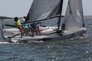 Grace Lucas, Bombardo - 2014 Audi Melges 20 Sperry Top-Sider Charleston Race Week photo copyright JOY-International Audi Melges 20 Class Association taken at  and featuring the  class