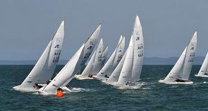 “Bit premature” was the explanation given for this start. photo copyright Etchells Media http://www.etchells.org.au/nationals/ taken at  and featuring the  class