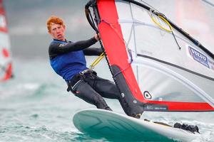 RYA Youth National Championships 2013 - Robert York; RS:X, photo copyright  Paul Wyeth / RYA http://www.rya.org.uk taken at  and featuring the  class