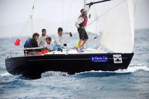 INTAC, skippered by Royal BVI Yacht Club 16-year-old Jason Putley - 2014 BVI Spring Regatta and Sailing Festival photo copyright ToddvanSickle/BVI Spring Regatta taken at  and featuring the  class