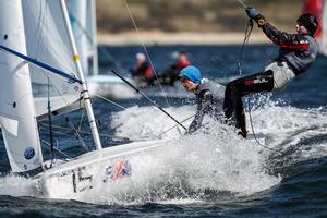 Ewan McMahon and Colin O'Sullivan,420,IRL 55281 - 2014 RYA Youth National Championships day 2 photo copyright  Paul Wyeth / RYA http://www.rya.org.uk taken at  and featuring the  class
