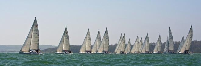 At start - BUCS-BUSA Yachting Champs 2014 © Sean Clarkson